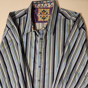 Robert Graham Men Long Sleeve Flip Cuff Shirt